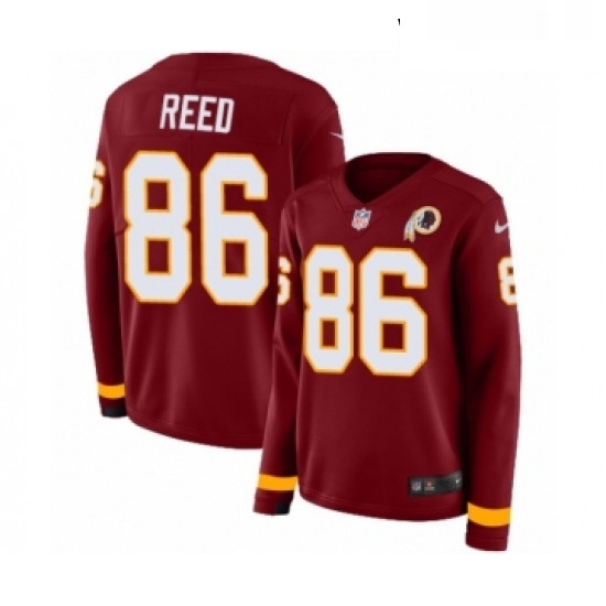 Womens Nike Washington Redskins 86 Jordan Reed Limited Burgundy Therma Long Sleeve NFL Jersey Womens Nike Washington Redskins 86 Jordan Reed Limited Burgundy Therma Long Sleeve NFL Jersey