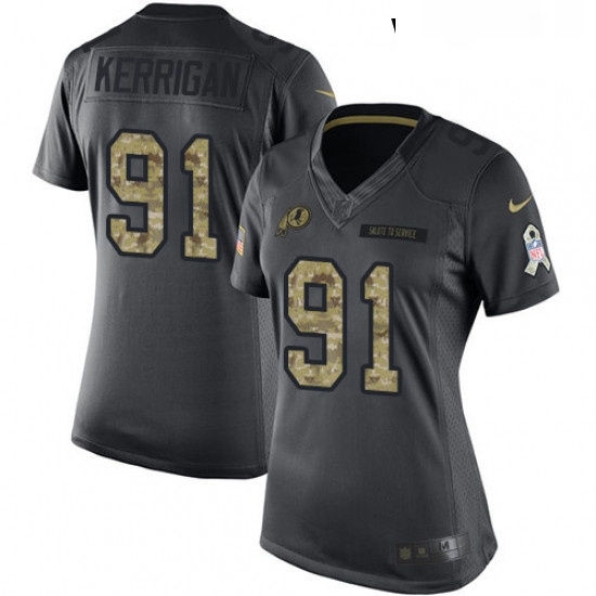 Womens Nike Washington Redskins 91 Ryan Kerrigan Limited Black 2016 Salute to Service NFL Jersey Womens Nike Washington Redskins 91 Ryan Kerrigan Limited Black 2016 Salute to Service NFL Jersey