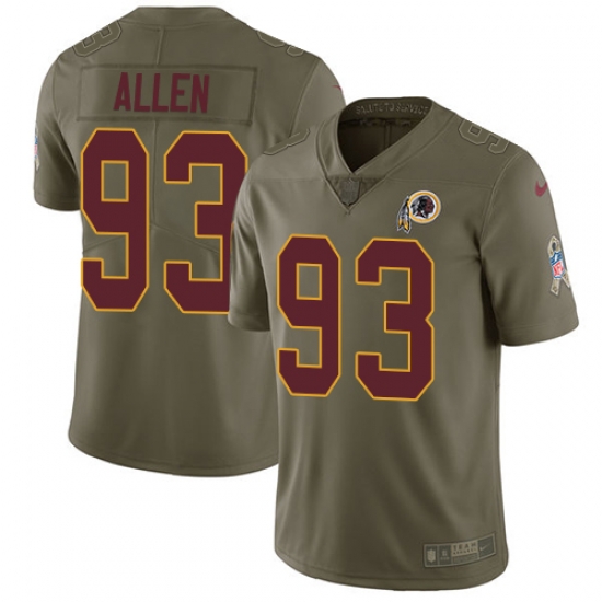 Nike Redskins #93 Jonathan Allen Olive Youth Stitched NFL Limited 2017 Salute to Service Jersey Nike Redskins #93 Jonathan Allen Olive Youth Stitched NFL Limited 2017 Salute to Service Jersey