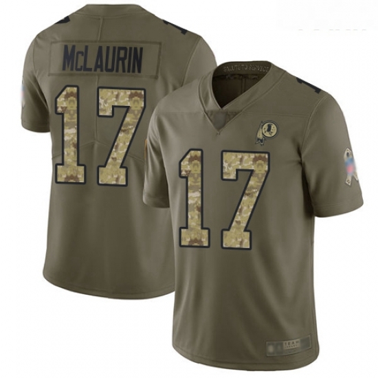 Redskins #17 Terry McLaurin Olive Camo Youth Stitched Football Limited 2017 Salute to Service Jersey Redskins #17 Terry McLaurin Olive Camo Youth Stitched Football Limited 2017 Salute to Service Jersey