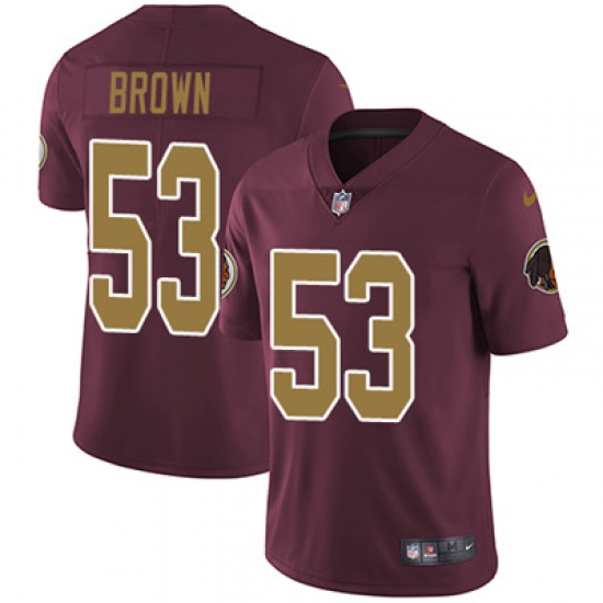 Youth Nike Redskins #53 Zach Brown Burgundy Red Alternate Stitched NFL Vapor Untouchable Limited Jersey Youth Nike Redskins #53 Zach Brown Burgundy Red Alternate Stitched NFL Vapor Untouchable Limited Jersey