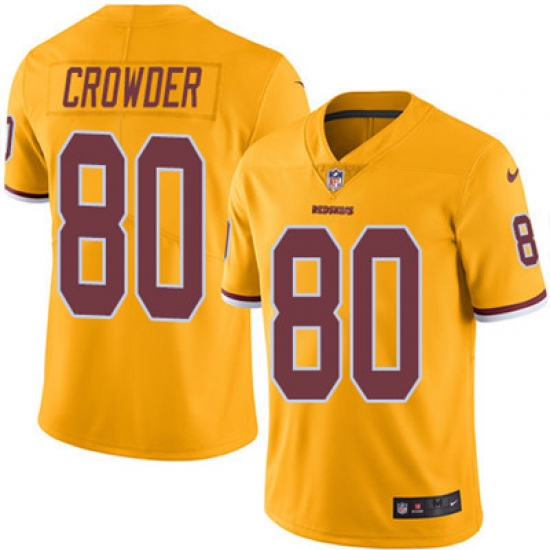 Youth Nike Redskins #80 Jamison Crowder Gold Stitched NFL Limited Rush Jersey Youth Nike Redskins #80 Jamison Crowder Gold Stitched NFL Limited Rush Jersey