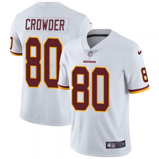Youth Nike Redskins #80 Jamison Crowder White Stitched NFL Vapor Untouchable Limited Jersey Youth Nike Redskins #80 Jamison Crowder White Stitched NFL Vapor Untouchable Limited Jersey