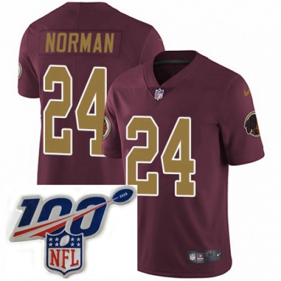 Youth Nike Washington Redskins 24 Josh Norman Burgundy RedGold Number Alternate 80TH Anniversary Vapor Untouchable Limited Stitched 100th anniversary Neck Youth Nike Washington Redskins 24 Josh Norman Burgundy RedGold Number Alternate 80TH Anniversary Vapor Untouchable Limited Stitched 100th anniversary Neck