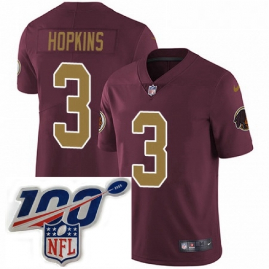 Youth Nike Washington Redskins 3 Dustin Hopkins Burgundy RedGold Number Alternate 80TH Anniversary Vapor Untouchable Limited Stitched 100th anniversary Nec Youth Nike Washington Redskins 3 Dustin Hopkins Burgundy RedGold Number Alternate 80TH Anniversary Vapor Untouchable Limited Stitched 100th anniversary Nec