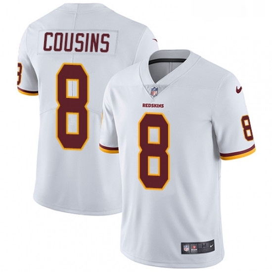 Youth Nike Washington Redskins 8 Kirk Cousins White Vapor Untouchable Limited Player NFL Jersey Youth Nike Washington Redskins 8 Kirk Cousins White Vapor Untouchable Limited Player NFL Jersey