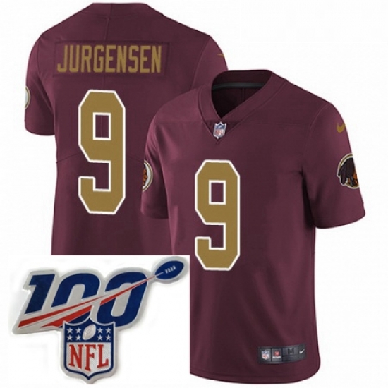 Youth Nike Washington Redskins 9 Sonny Jurgensen Burgundy RedGold Number Alternate 80TH Anniversary Vapor Untouchable Limited Stitched 100th anniversary Ne Youth Nike Washington Redskins 9 Sonny Jurgensen Burgundy RedGold Number Alternate 80TH Anniversary Vapor Untouchable Limited Stitched 100th anniversary Ne