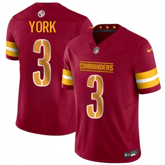 Youth Washington Commanders 3 Cade York Burgundy 2024 F U S E Vapor Limited Stitched Football Jersey Youth Washington Commanders 3 Cade York Burgundy 2024 F U S E Vapor Limited Stitched Football Jersey