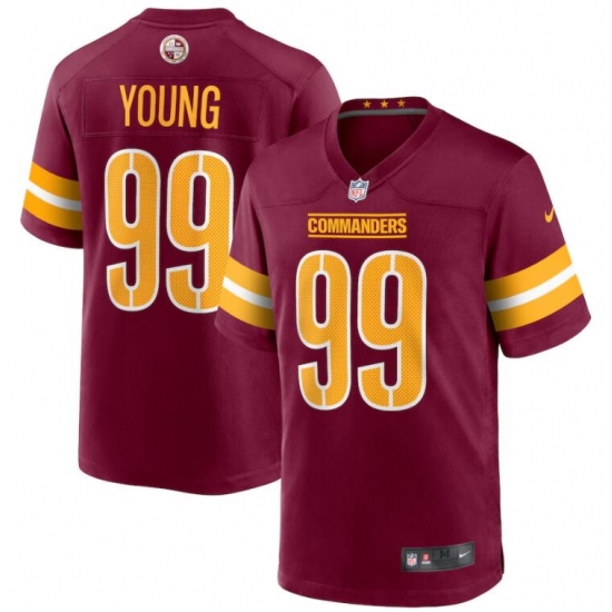 Youth Washington Commanders 99 Chase Young 2022 Burgundy Vapor Limited Stitched Jersey Youth Washington Commanders 99 Chase Young 2022 Burgundy Vapor Limited Stitched Jersey