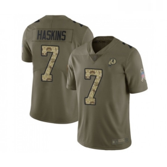 Youth Washington Redskins 7 Dwayne Haskins Limited Olive Camo 2017 Salute to Service Football Jersey Youth Washington Redskins 7 Dwayne Haskins Limited Olive Camo 2017 Salute to Service Football Jersey