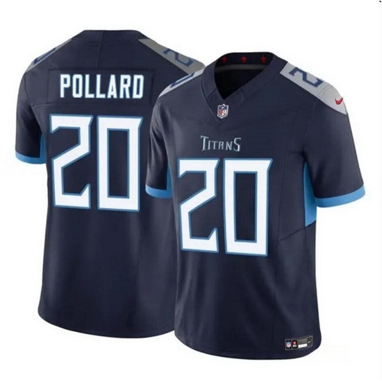 Men Tennessee Titans 20 Tony Pollard Navy 2023 F U S E Vapor Limited Stitched Football Jersey Men Tennessee Titans 20 Tony Pollard Navy 2023 F U S E Vapor Limited Stitched Football Jersey