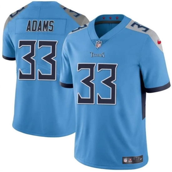 Men Tennessee Titans 33 Jamal Adams Blue Vapor Limited Stitched Football Jersey Men Tennessee Titans 33 Jamal Adams Blue Vapor Limited Stitched Football Jersey