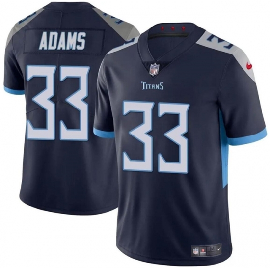 Men Tennessee Titans 33 Jamal Adams Navy Vapor Limited Stitched Football Jersey Men Tennessee Titans 33 Jamal Adams Navy Vapor Limited Stitched Football Jersey