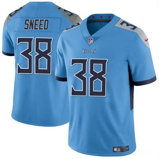 Men Tennessee Titans 38 L Jarius Sneed Blue Vapor Limited Stitched Football Jersey Men Tennessee Titans 38 L Jarius Sneed Blue Vapor Limited Stitched Football Jersey