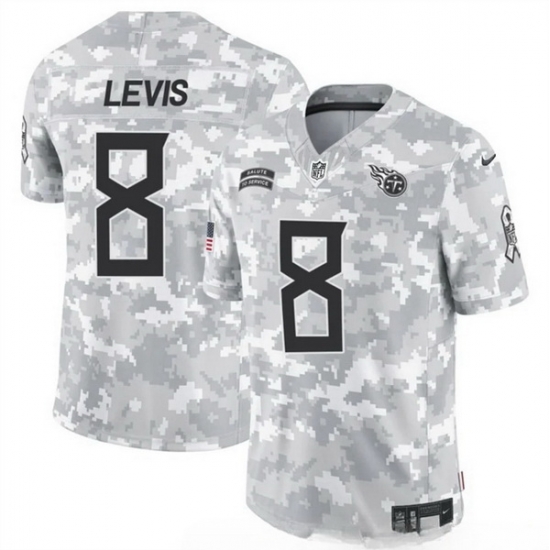 Men Tennessee Titans 8 Will Levis 2024 F U S E Arctic Camo Salute To Service Limited Stitched Football Jersey Men Tennessee Titans 8 Will Levis 2024 F U S E Arctic Camo Salute To Service Limited Stitched Football Jersey