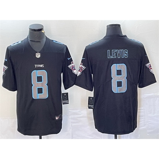 Men Tennessee Titans 8 Will Levis Black 2018 Impact Limited Stitched Jersey Men Tennessee Titans 8 Will Levis Black 2018 Impact Limited Stitched Jersey