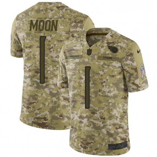 Mens Nike Tennessee Titans 1 Warren Moon Limited Camo 2018 Salute to Service NFL Jersey Mens Nike Tennessee Titans 1 Warren Moon Limited Camo 2018 Salute to Service NFL Jersey