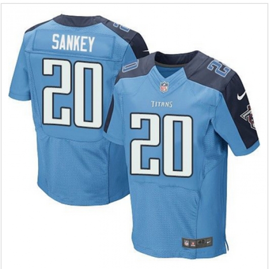 NEW Tennessee Titans #20 Bishop Sankey Light Blue Team Color Mens Stitched NFL Elite Jersey NEW Tennessee Titans #20 Bishop Sankey Light Blue Team Color Mens Stitched NFL Elite Jersey