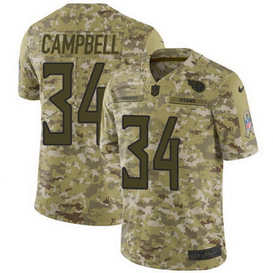 Nike Titans #34 Earl Campbell Camo Mens Stitched NFL Limited 2018 Salute To Service Jersey Nike Titans #34 Earl Campbell Camo Mens Stitched NFL Limited 2018 Salute To Service Jersey