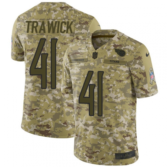 Nike Titans #41 Brynden Trawick Camo Men Stitched NFL Limited 2018 Salute To Service Jersey Nike Titans #41 Brynden Trawick Camo Men Stitched NFL Limited 2018 Salute To Service Jersey