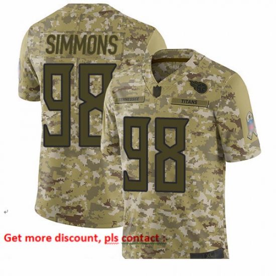 Titans 98 Jeffery Simmons Camo Youth Stitched Football Limited 2018 Salute to Service Jersey Titans 98 Jeffery Simmons Camo Youth Stitched Football Limited 2018 Salute to Service Jersey