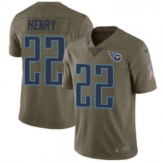 Youth Nike Tennessee Titans 22 Derrick Henry Limited Olive 2017 Salute to Service NFL Jersey Youth Nike Tennessee Titans 22 Derrick Henry Limited Olive 2017 Salute to Service NFL Jersey