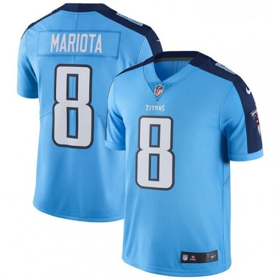 Youth Nike Tennessee Titans 8 Marcus Mariota Light Blue Team Color Vapor Untouchable Limited Player NFL Jersey Youth Nike Tennessee Titans 8 Marcus Mariota Light Blue Team Color Vapor Untouchable Limited Player NFL Jersey
