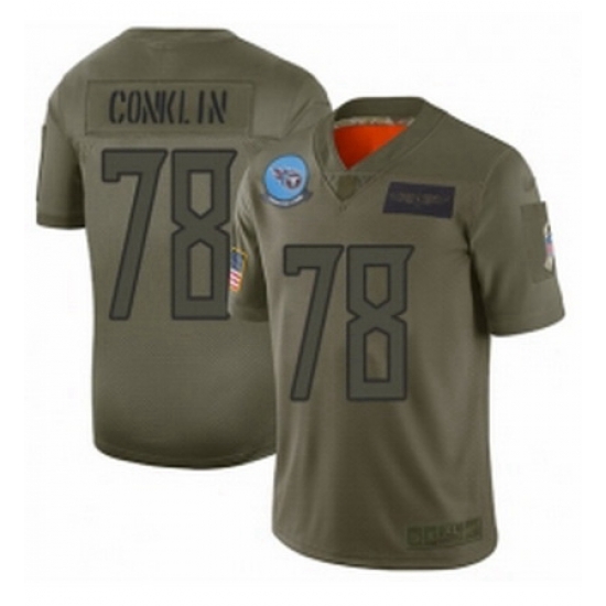 Youth Tennessee Titans 78 Jack Conklin Limited Camo 2019 Salute to Service Football Jersey Youth Tennessee Titans 78 Jack Conklin Limited Camo 2019 Salute to Service Football Jersey
