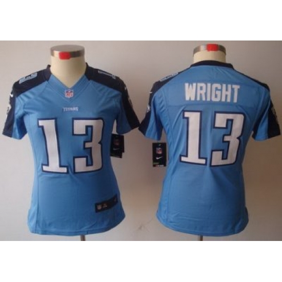 Women Nike Tennessee Titans 13# Kendall Wright Light Blue Game LIMITED NFL Jerseys Women Nike Tennessee Titans 13# Kendall Wright Light Blue Game LIMITED NFL Jerseys