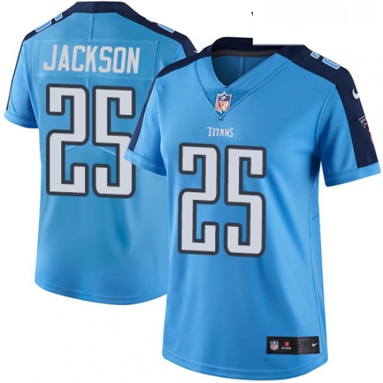 Womens Nike Tennessee Titans 25 Adoree Jackson Elite Light Blue Team Color NFL Jersey Womens Nike Tennessee Titans 25 Adoree Jackson Elite Light Blue Team Color NFL Jersey