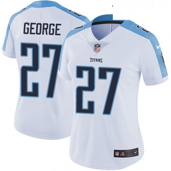 Womens Nike Tennessee Titans 27 Eddie George Elite White NFL Jersey Womens Nike Tennessee Titans 27 Eddie George Elite White NFL Jersey
