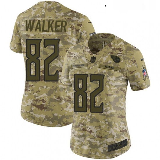 Womens Nike Tennessee Titans 82 Delanie Walker Limited Camo 2018 Salute to Service NFL Jersey Womens Nike Tennessee Titans 82 Delanie Walker Limited Camo 2018 Salute to Service NFL Jersey