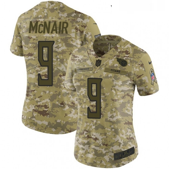 Womens Nike Tennessee Titans 9 Steve McNair Limited Camo 2018 Salute to Service NFL Jersey Womens Nike Tennessee Titans 9 Steve McNair Limited Camo 2018 Salute to Service NFL Jersey