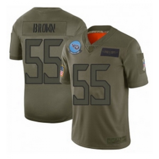 Womens Tennessee Titans 55 Jayon Brown Limited Camo 2019 Salute to Service Football Jersey Womens Tennessee Titans 55 Jayon Brown Limited Camo 2019 Salute to Service Football Jersey