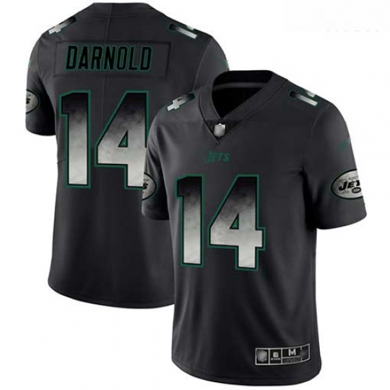 Jets 14 Sam Darnold Black Men Stitched Football Vapor Untouchable Limited Smoke Fashion Jersey Jets 14 Sam Darnold Black Men Stitched Football Vapor Untouchable Limited Smoke Fashion Jersey