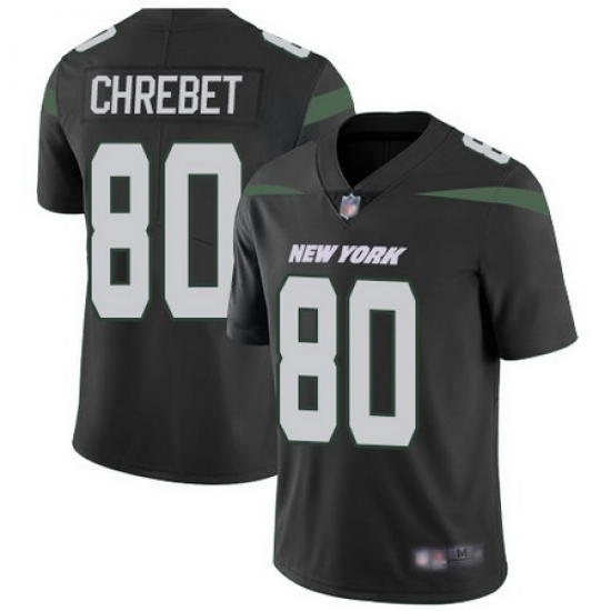 Jets #80 Wayne Chrebet Black Alternate Men Stitched Football Vapor Untouchable Limited Jersey Jets #80 Wayne Chrebet Black Alternate Men Stitched Football Vapor Untouchable Limited Jersey