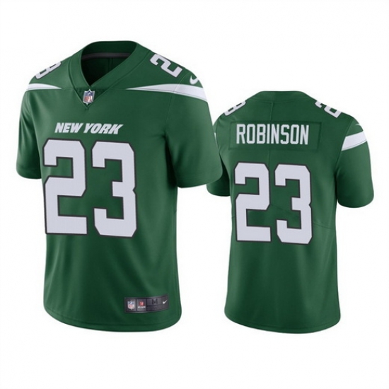 Men New York Jets 23 James Robinson Green Vapor Untouchable Limited Stitched Jersey Men New York Jets 23 James Robinson Green Vapor Untouchable Limited Stitched Jersey