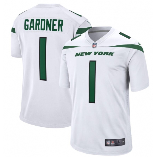 Men Nike New York Jets #1 Sauce Gardner White Vapor Limited Jersey Men Nike New York Jets #1 Sauce Gardner White Vapor Limited Jersey