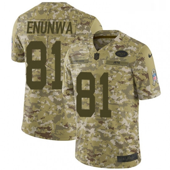 Mens Nike New York Jets 81 Quincy Enunwa Limited Camo 2018 Salute to Service NFL Jersey Mens Nike New York Jets 81 Quincy Enunwa Limited Camo 2018 Salute to Service NFL Jersey