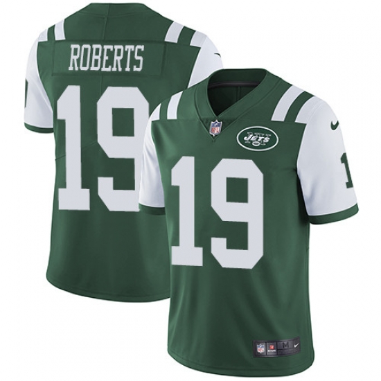 Nike Jets 19 Andre Roberts Green Team Color Mens Stitched NFL Vapor Untouchable Limited Jersey Nike Jets 19 Andre Roberts Green Team Color Mens Stitched NFL Vapor Untouchable Limited Jersey