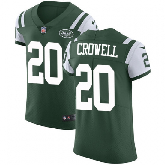 Nike Jets #20 Isaiah Crowell Green Team Color Men Stitched NFL Vapor Untouchable Elite Jersey Nike Jets #20 Isaiah Crowell Green Team Color Men Stitched NFL Vapor Untouchable Elite Jersey