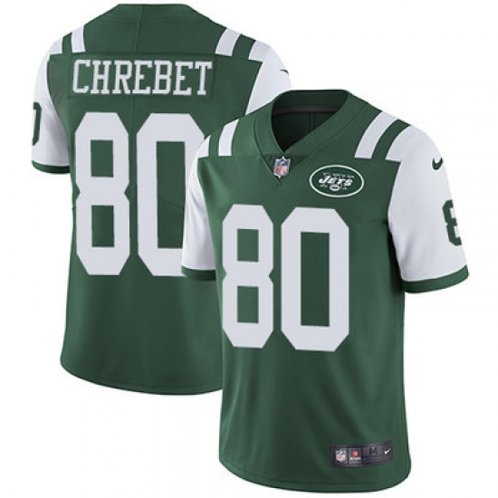 Nike Jets #80 Wayne Chrebet Green Team Color Mens Stitched NFL Vapor Untouchable Limited Jersey Nike Jets #80 Wayne Chrebet Green Team Color Mens Stitched NFL Vapor Untouchable Limited Jersey