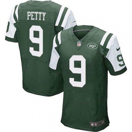 Nike New York Jets #9 Bryce Petty Green Team Color Men 27s Stitched NFL Elite Jersey Nike New York Jets #9 Bryce Petty Green Team Color Men 27s Stitched NFL Elite Jersey