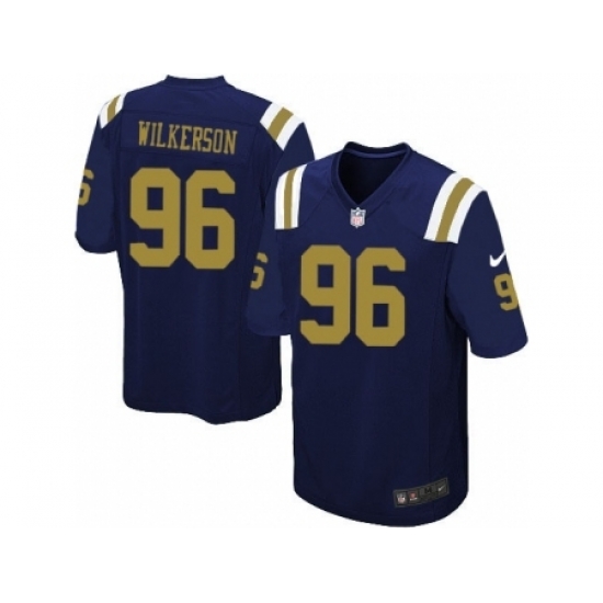Nike New York Jets 96 Muhammad Wilkerson Blue Limited Alternate NFL Jersey