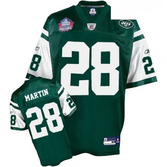 Reebok New York Jets 28 Curtis Martin Green Team Color Hall of Fame 2012 Replica Throwback NFL Jersey Reebok New York Jets 28 Curtis Martin Green Team Color Hall of Fame 2012 Replica Throwback NFL Jersey