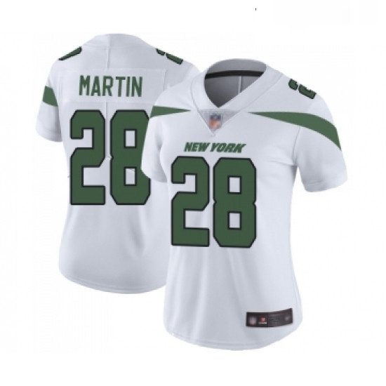 Womens New York Jets 28 Curtis Martin White Vapor Untouchable Limited Player Football Jersey Womens New York Jets 28 Curtis Martin White Vapor Untouchable Limited Player Football Jersey