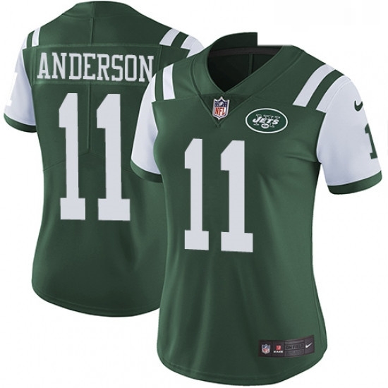 Womens Nike New York Jets 11 Robby Anderson Elite Green Team Color NFL Jersey Womens Nike New York Jets 11 Robby Anderson Elite Green Team Color NFL Jersey