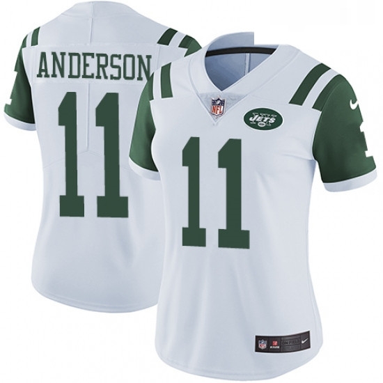 Womens Nike New York Jets 11 Robby Anderson White Vapor Untouchable Limited Player NFL Jersey Womens Nike New York Jets 11 Robby Anderson White Vapor Untouchable Limited Player NFL Jersey