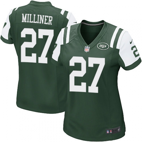 Women's Nike New York Jets #27 Dee Milliner Game Green Team Color NFL Jersey Women's Nike New York Jets #27 Dee Milliner Game Green Team Color NFL Jersey