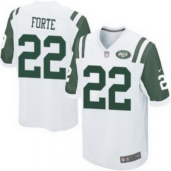Nike Jets #22 Matt Forte White Youth Stitched NFL Elite Jersey Nike Jets #22 Matt Forte White Youth Stitched NFL Elite Jersey